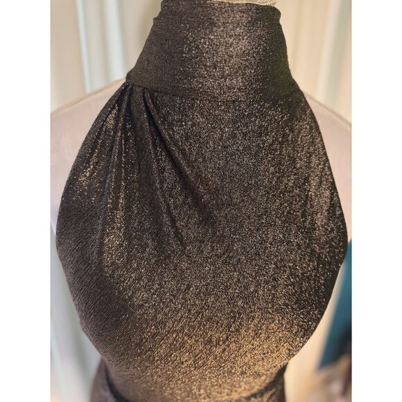 Jewel Badgley Mishka Dress Bodycon Metallic Party Baddie Vegas Mob Wife Y2k - Picture 3 of 6